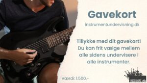 Gavekort til instrument undervisning